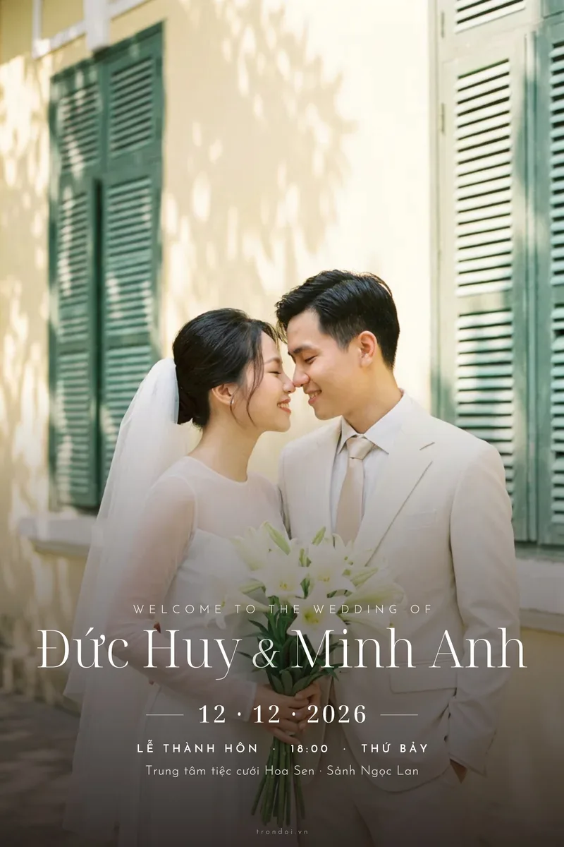 Bảng chào mừng tiệc cưới Khoảnh Khắc